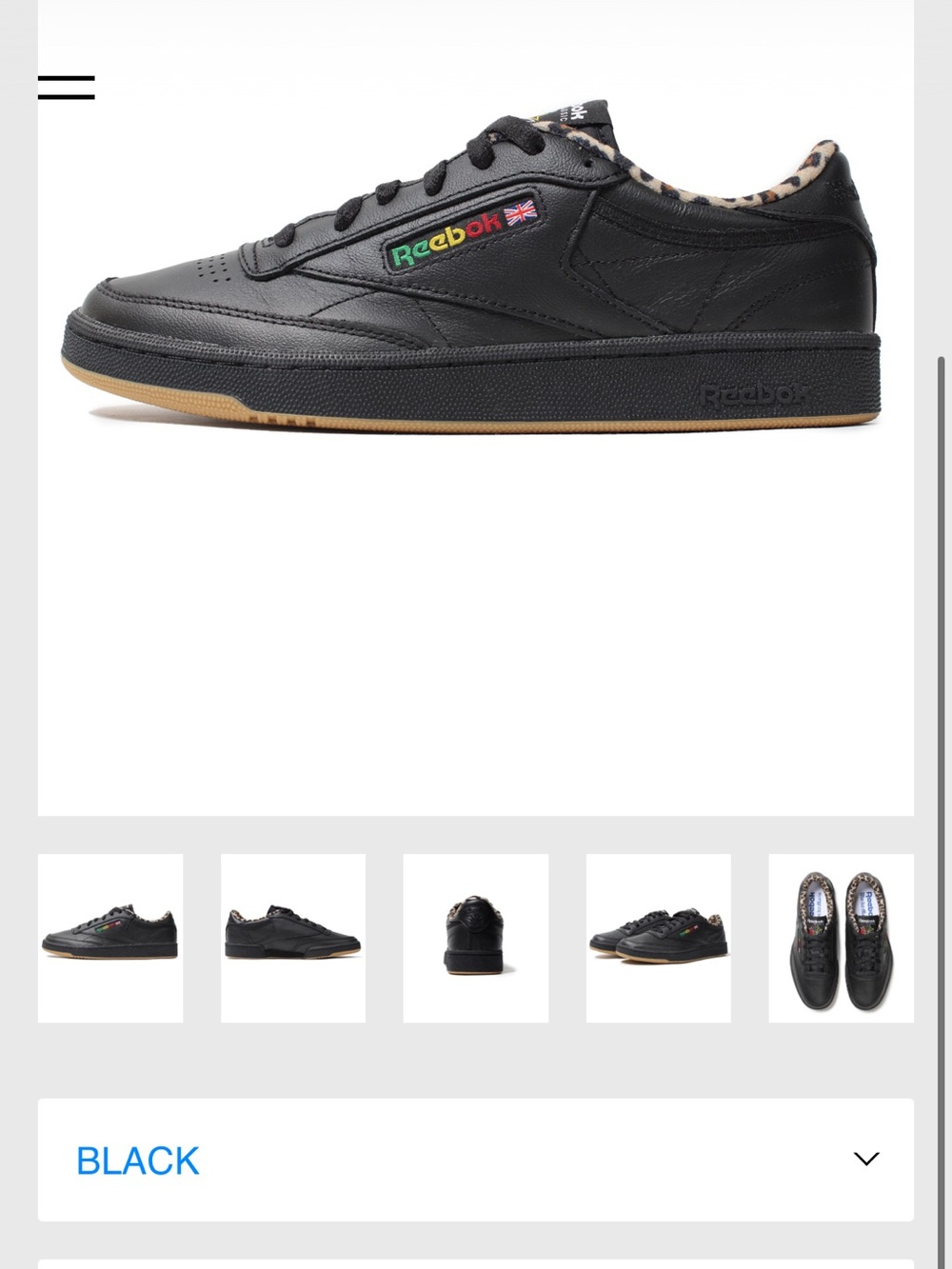 Wacko Maria / Reebok Club C 85 Black Low-Top Sneakers